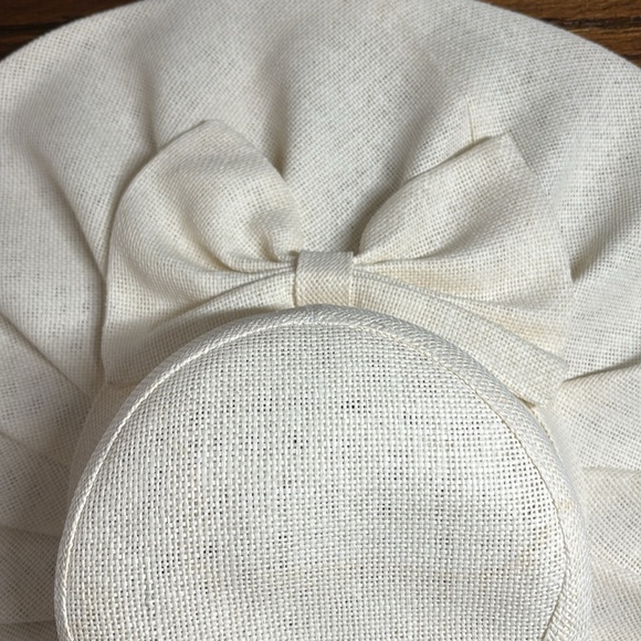 Woven sun hat with bow - Picture 7 of 7